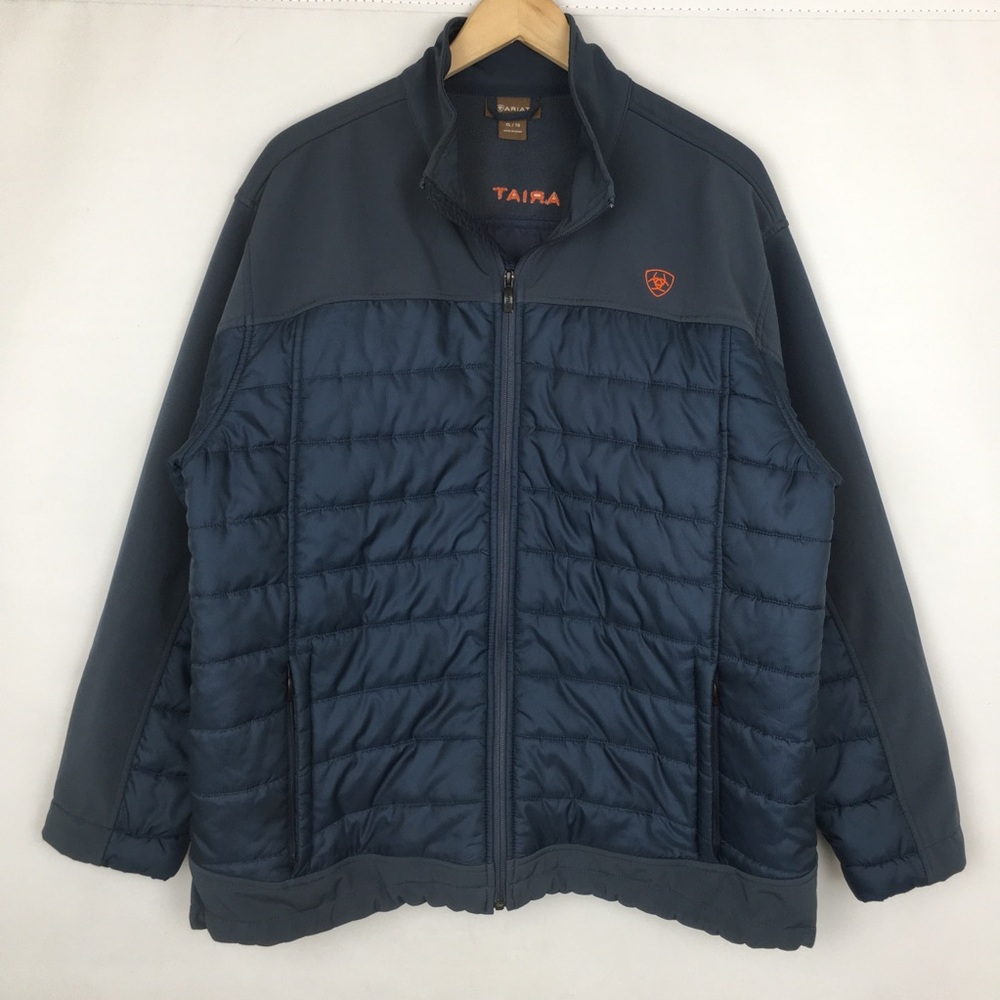 ARIAT Elevation Insulated Jacket Blue Quilted Men’s Size XL